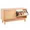 Flip Top Shoe Storage Bench Cabinet with Rattan Accent with Seating for Entryway or Hallway